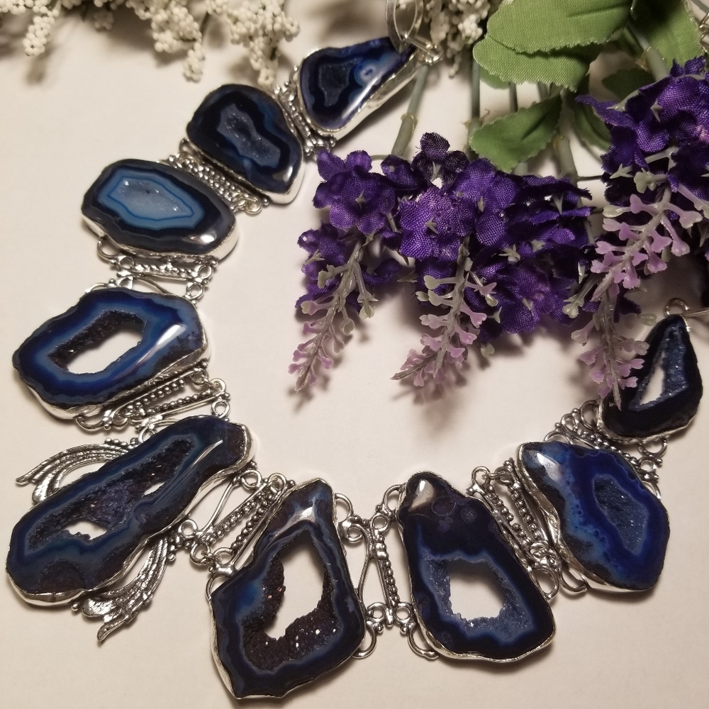 Batswana Agate 925 Statement Piece - image 1